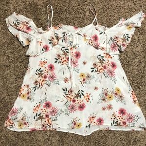 Floral Spaghetti Strap Top Size Medium